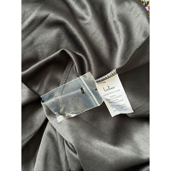 Lulus Midi Dress Evalina NEW Sleeveless Mustard Yellow Floral Print Mock Neck La - Picture 11 of 11